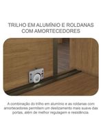 Guarda-Roupa Casal Medelim 3 Portas 6 Gavetas Cumaru 25 Fendi com Espelho – Novo Horizonte