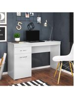 Escrivaninha Com 1 Porta 1 Gaveta Vitória Branco Branco