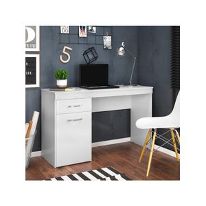 Escrivaninha Com 1 Porta 1 Gaveta Vitória Branco Branco