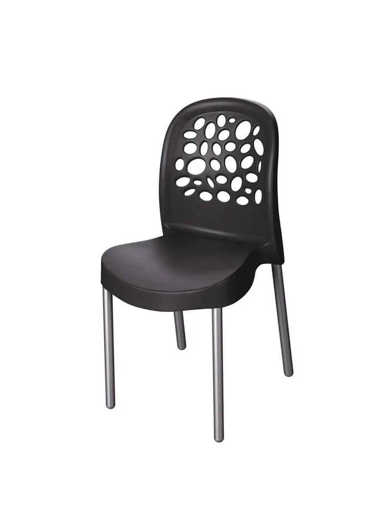 Cadeira Deluxe Forte Plástico Preto