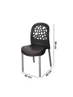 Cadeira Deluxe Forte Plástico Preto