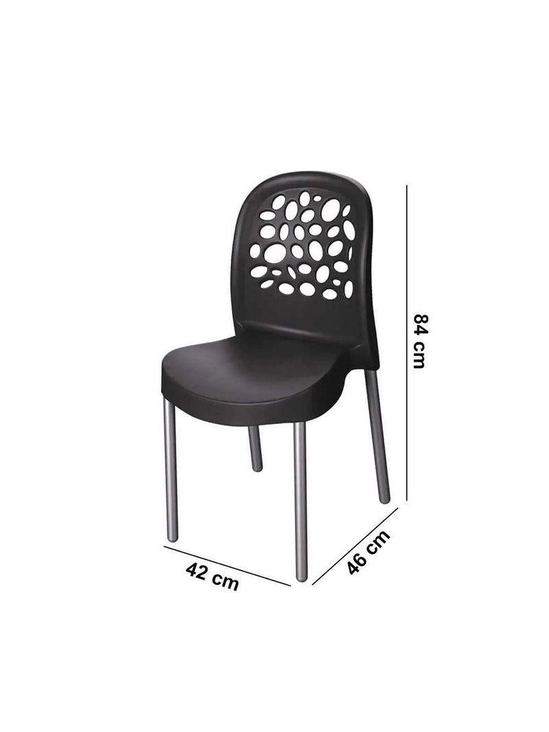 Cadeira Deluxe Forte Plástico Preto