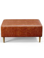 Puff Sala de Estar Cléo Pés Palito 90cm Couríssimo Camel