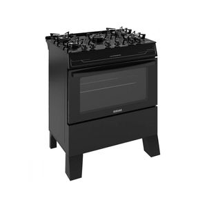 Fogão Itatiaia Electra Plus 5 Bocas Acendimento Automático Preto Fosco Bivolt