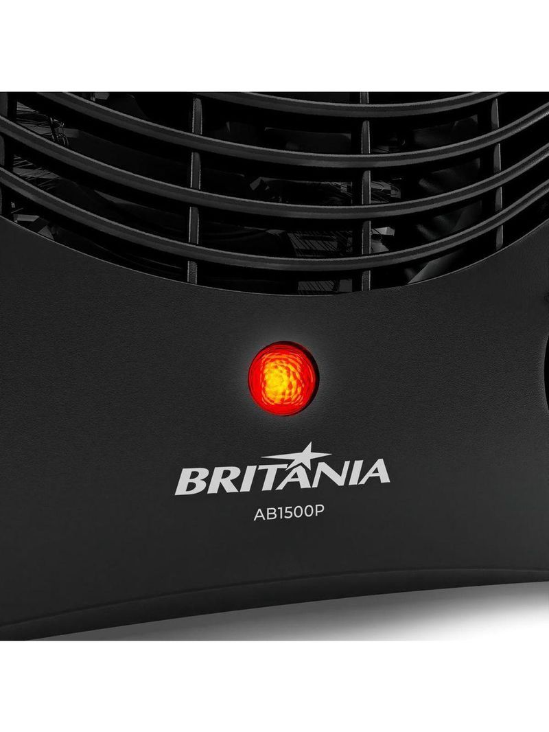 Aquecedor Britânia 2 Em 1 Com 3 Níveis De Potência AB1500P 110V