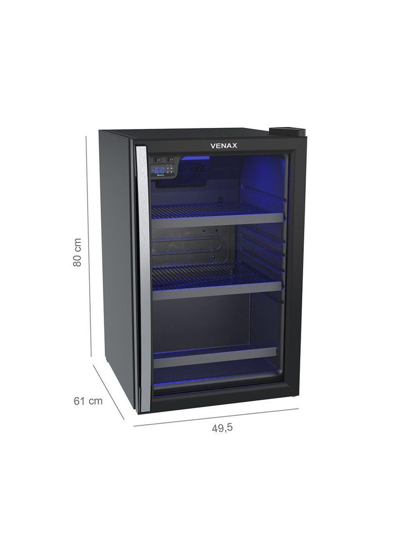 Cervejeira Venax Blue Light 100 Preto Fosco Preto 220V