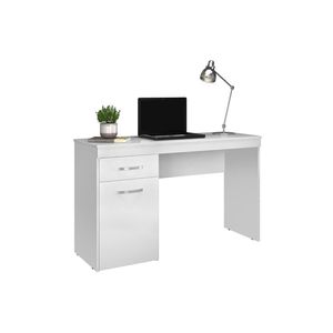 Escrivaninha Com 1 Porta 1 Gaveta Vitória New Branco Demóbile Branco