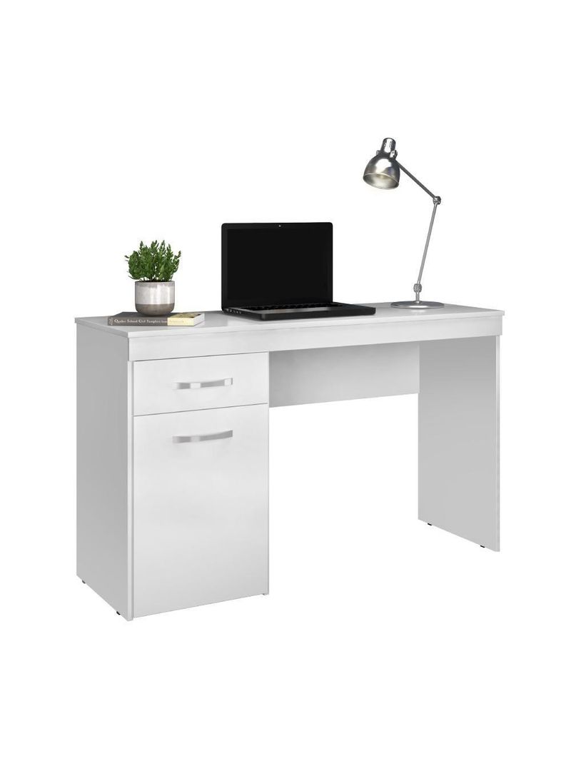 Escrivaninha Com 1 Porta 1 Gaveta Vitória Branco Branco