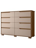 Guarda Roupa Solteiro Aruba com Espelho e Cômoda Georgia Carvalho Fendi – Moval