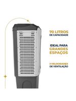 Climatizador De Ar Britânia 70L 4 Em 1 BCL70 3 Velocidades 110V