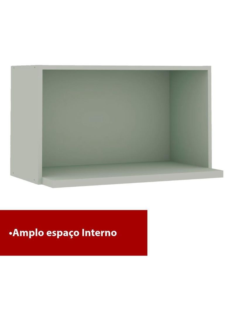 Armário De Cozinha Genialflex Iluminata Aéreo Hortelã