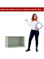 Armário De Cozinha Genialflex Iluminata Aéreo Hortelã