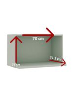 Armário De Cozinha Genialflex Iluminata Aéreo Hortelã