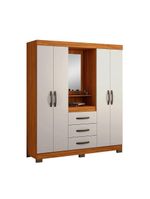 Guarda-roupa Notável Capela Solteiro 4 Portas 3 Gav Nt5015 Freijo/off White