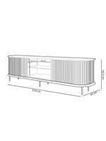 Rack Para Sala De Estar 75 Pol Atlantis D05 Off White
