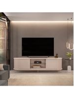 Rack Para Sala De Estar 75 Pol Atlantis D05 Off White