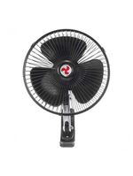 Mini Ventilador Veicular 12v 8'' 20cm Carro Caminhão Preto