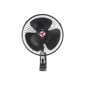 Mini Ventilador Veicular 12v 8'' 20cm Carro Caminhão Preto