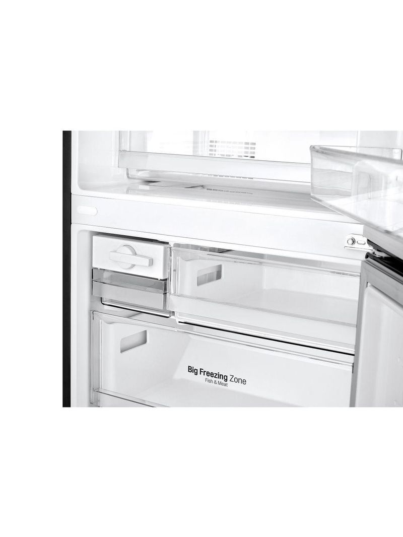 Geladeira Smart LG Frost Free Inverter 451L Inverse Black Inox GC-B569NQL – 127V