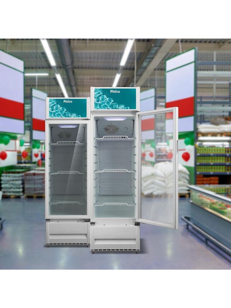 Refrigerador Expositor Philco 211L PRE221 Vidro Duplo 110V