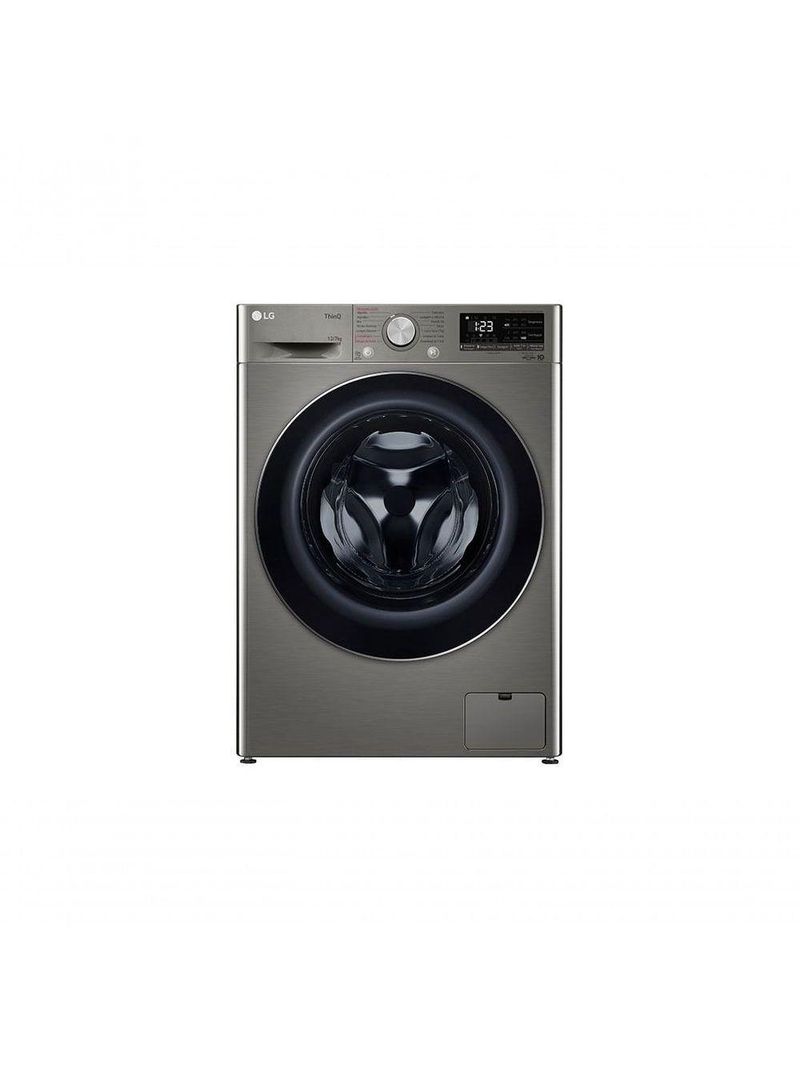 Lava e Seca Smart LG VC4 12kg Inox Look Com Inteligência Artificial AIDD CV5012PC4 110v