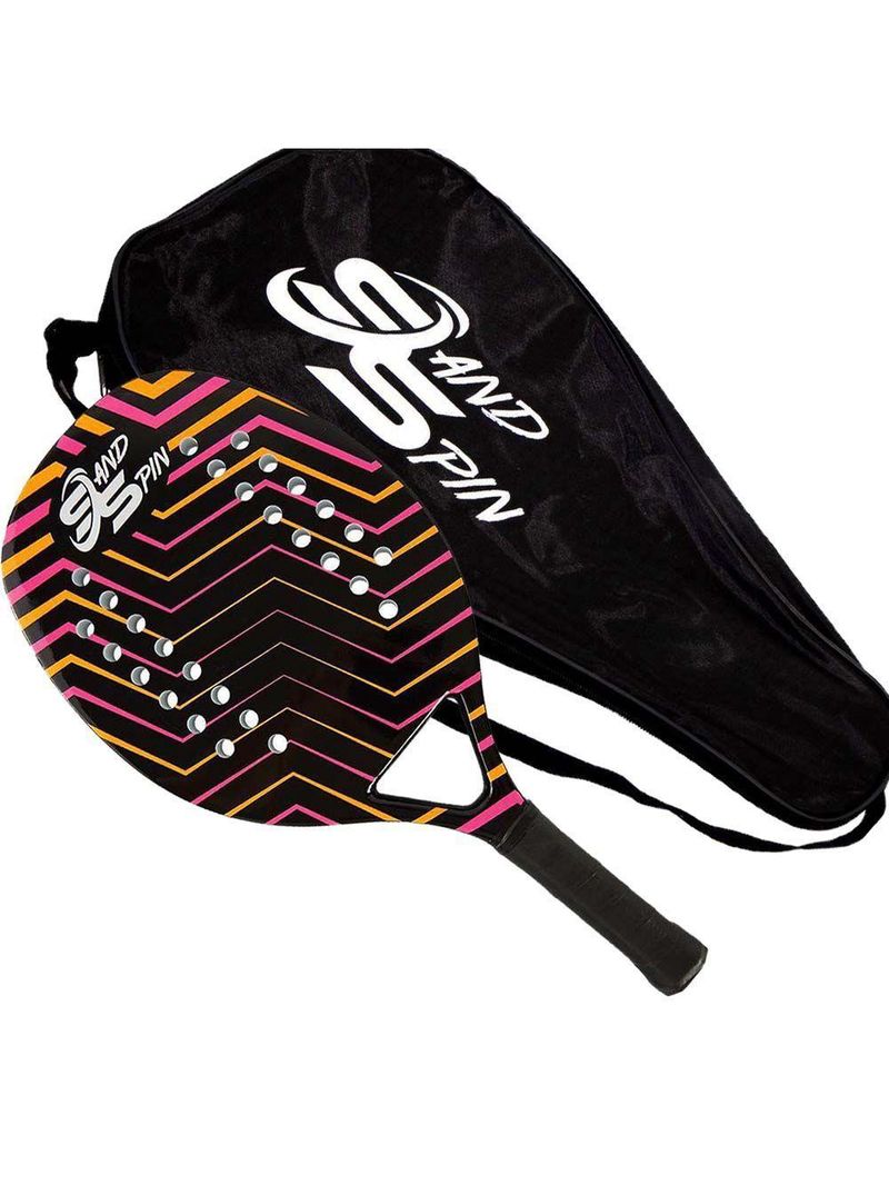 Raquete de Beach Tennis Sand Spin Aloha Rosa Pink – Rosa