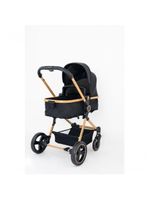 Carrinho de Passeio Galzerano Ivy 0 a 15kg com Cesto Moisés Dourado Gold