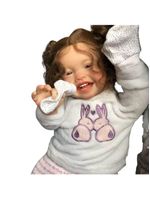 Bebê Reborn Menina Realista Artesanal – Toda em Vinil de Silicone Macio