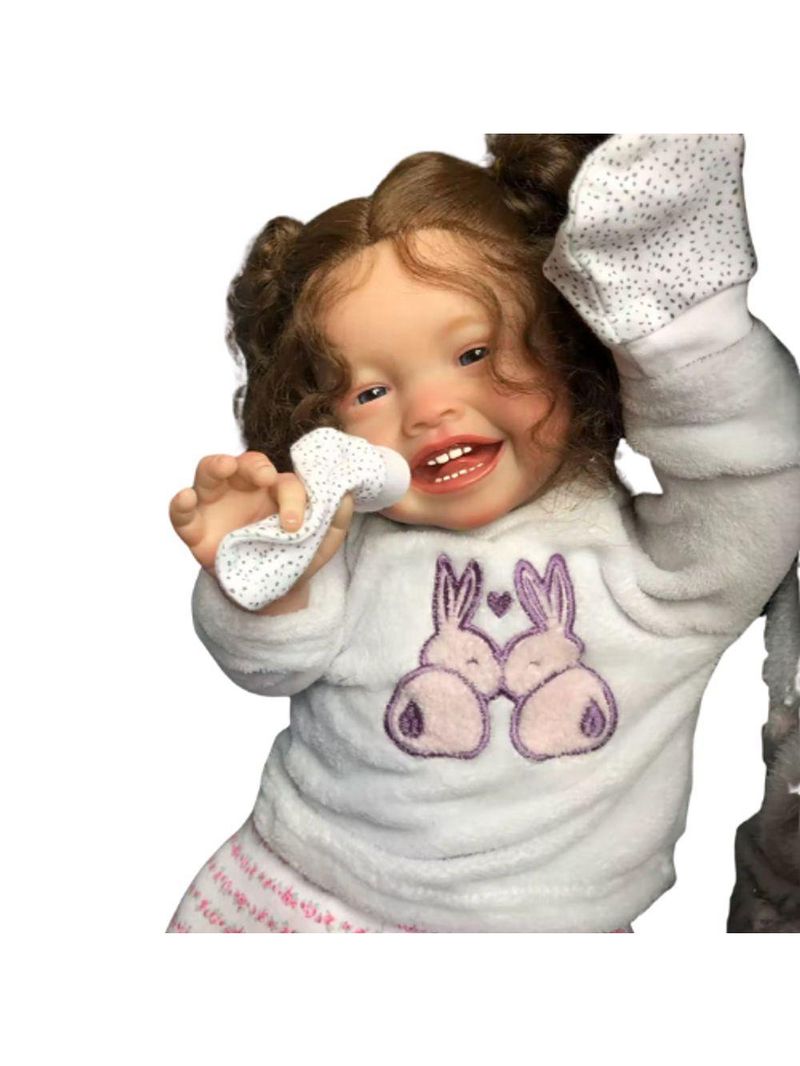 Bebê Reborn Menina Realista Artesanal – Toda em Vinil de Silicone Macio