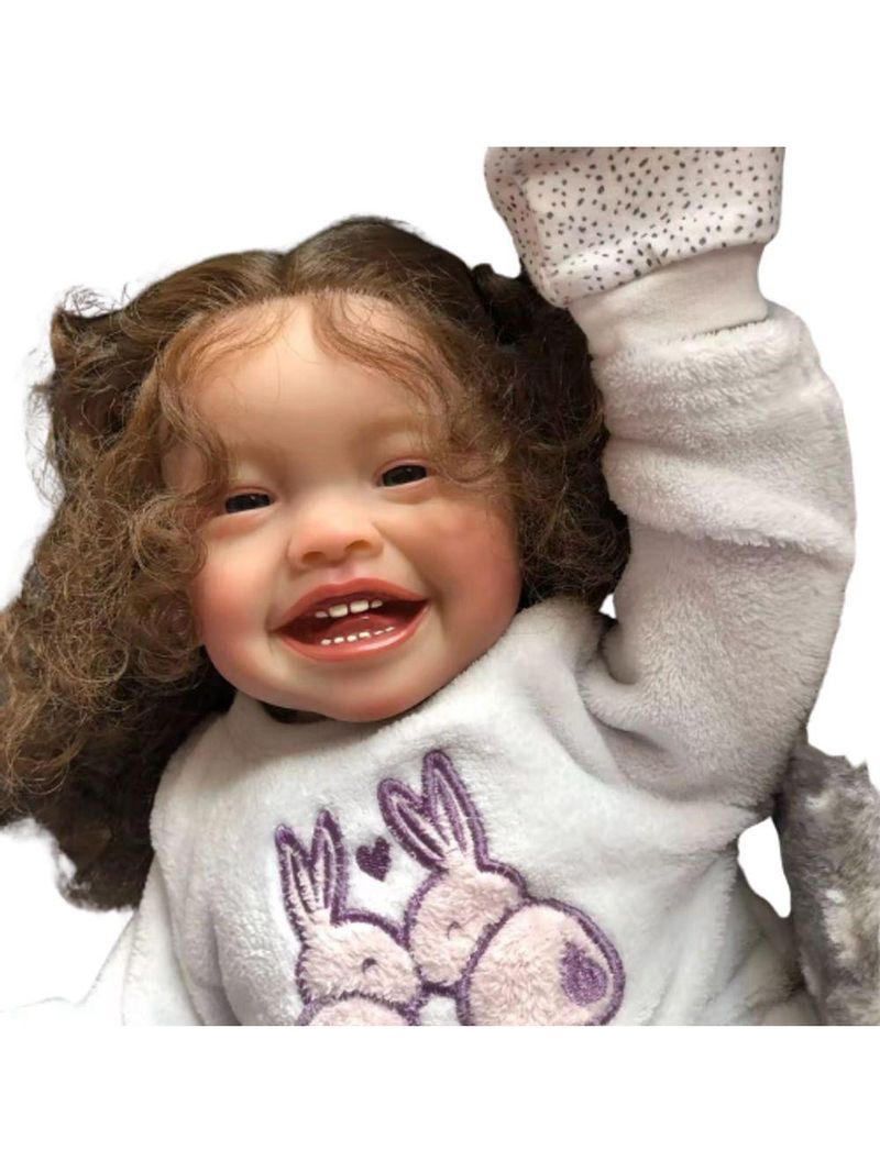 Bebê Reborn Menina Realista Artesanal – Toda em Vinil de Silicone Macio