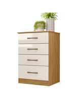 Guarda Roupa Casal Bahamas E Cômoda Ms913 Freijó Off White – Moval