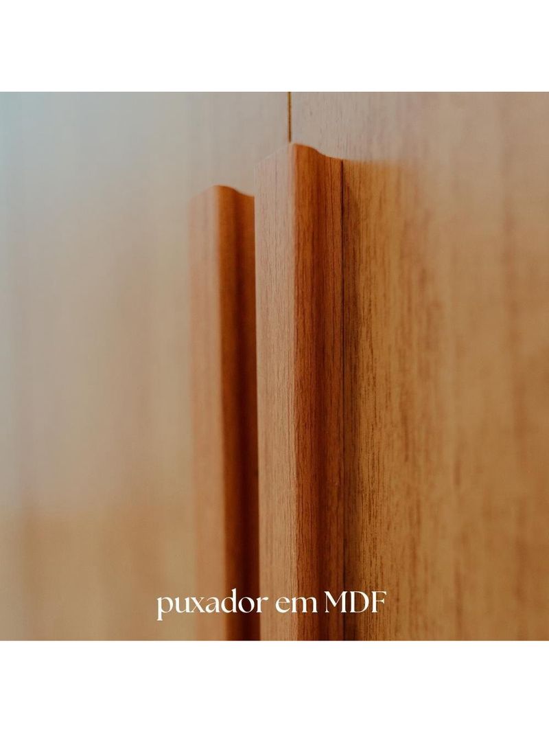 Guarda-Roupa Casal Canadá 6 Portas E 2 Gavetas 100% MDF Linha Mobília Cinamomo/Off White