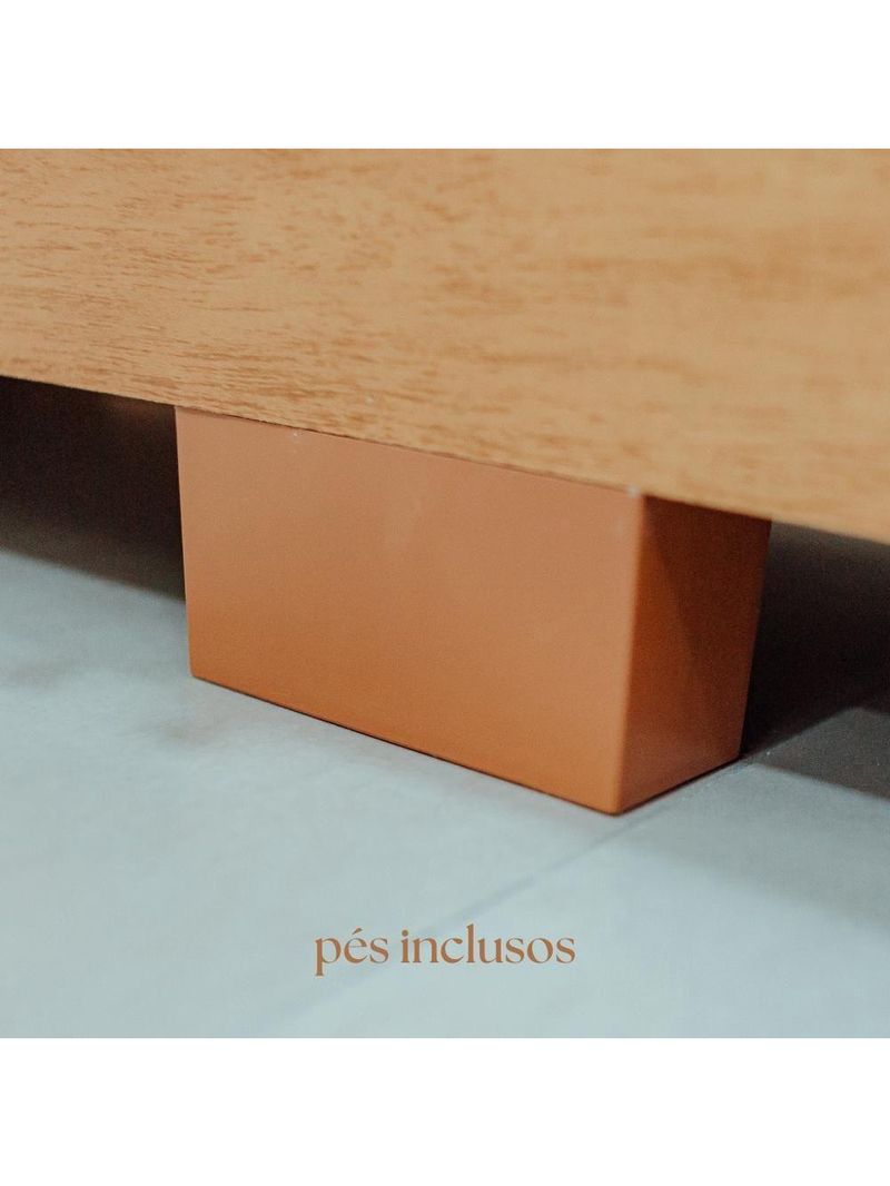 Guarda-Roupa Casal Canadá 6 Portas E 2 Gavetas 100% MDF Linha Mobília Cinamomo/Off White