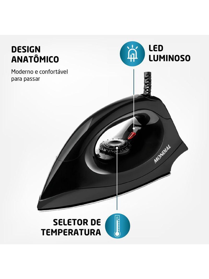 Ferro A Seco Mondial Fsn-55-b Ferro A Seco Fsn-55-b 220v/60hz