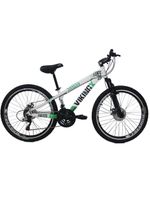 Bicicleta Viking X Tuff25/30 Freeride Aro 26 Freio A Disco 21 Velocidades Branco Verde