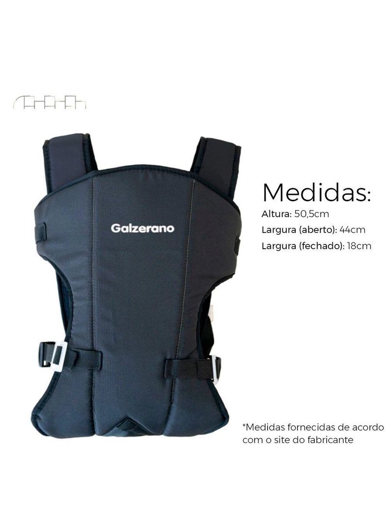 Canguru Para Bebê Galzerano Balbi Ii Preto - Preto