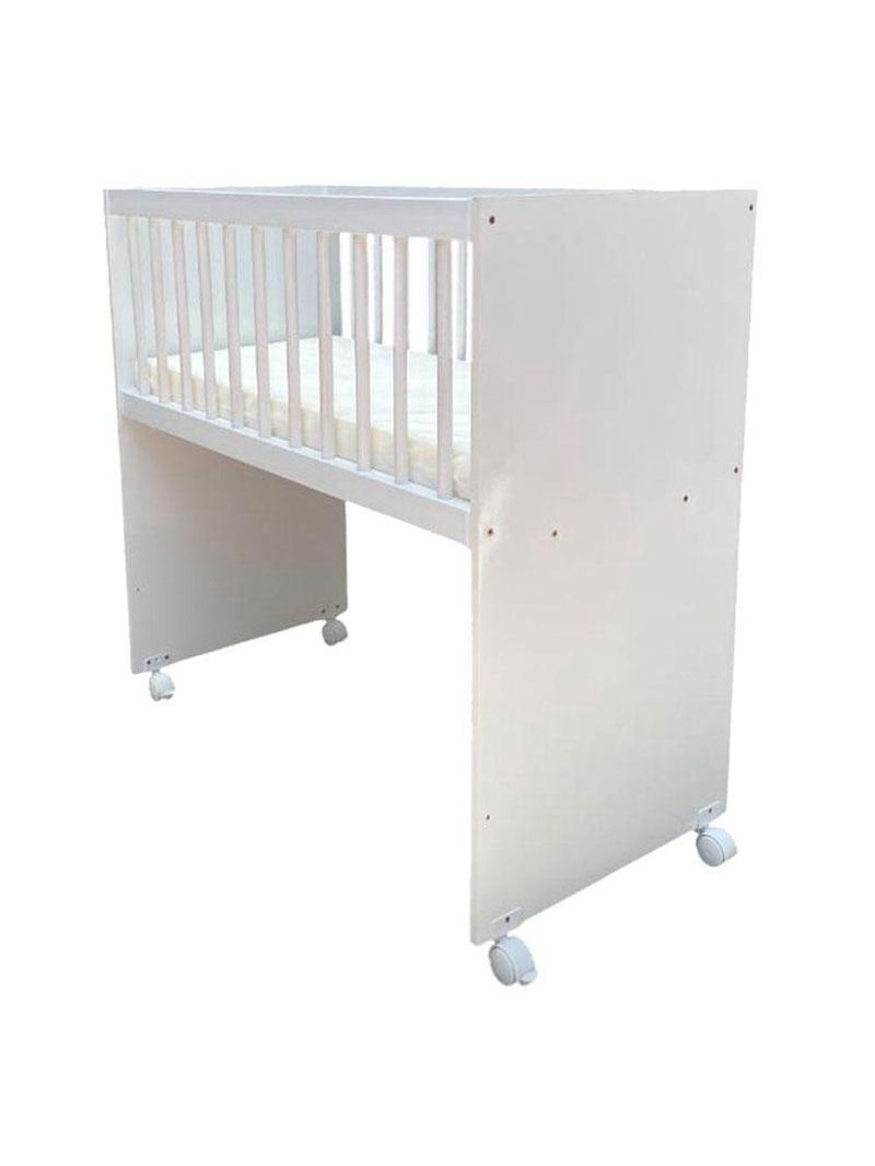 Mini Berço Moisés Alegria E Cômoda Infantil 103 Doce Sonho Branco Brilho – Qmovi