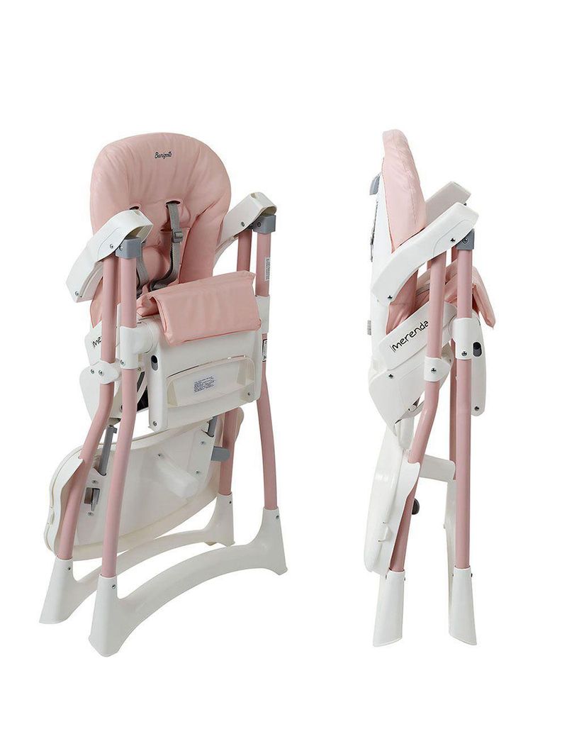 Cadeira de Alimentação Burigotto Merenda de 6 Meses a 36 Meses Rosê Madder