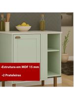 Balcão de Cozinha 91x20cm Genialflex Iluminata Hortelã