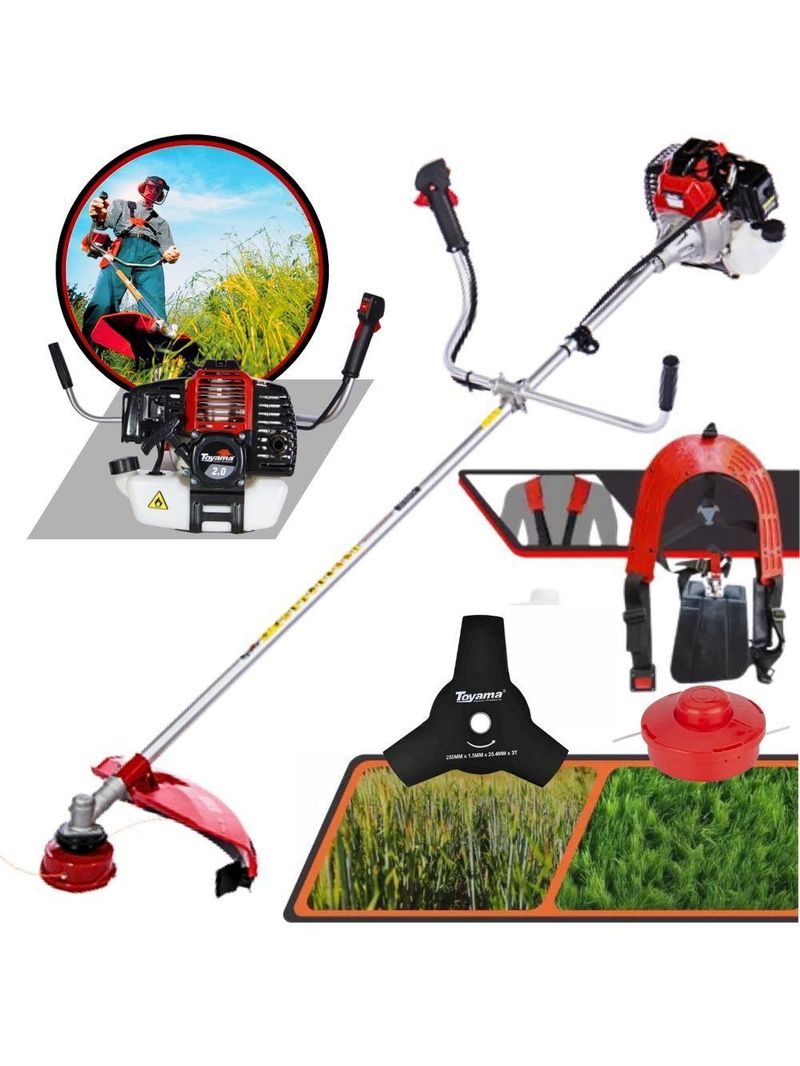 Roçadeira Profissional A Gasolina Toyama Rt52 L-b 52cc Motor 2hp Superior A Tbc43h, Tbc43sx, Tbc43x