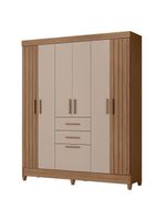 Guarda Roupa Solteiro Ambiente Malta 7 Portas Carvalho Fendi – Moval