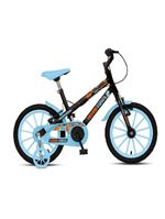 Bicicleta Colli Aro 16 Dinos Preto/azul