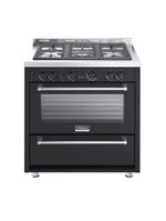 Fogão 5 Bocas Venax Temis A Gás Mesa De Inox 127V Preto