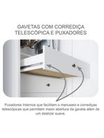 Guarda Roupa Solteiro Ambiente Dante 2 Portas Neve com Espelho – Novo Horizonte