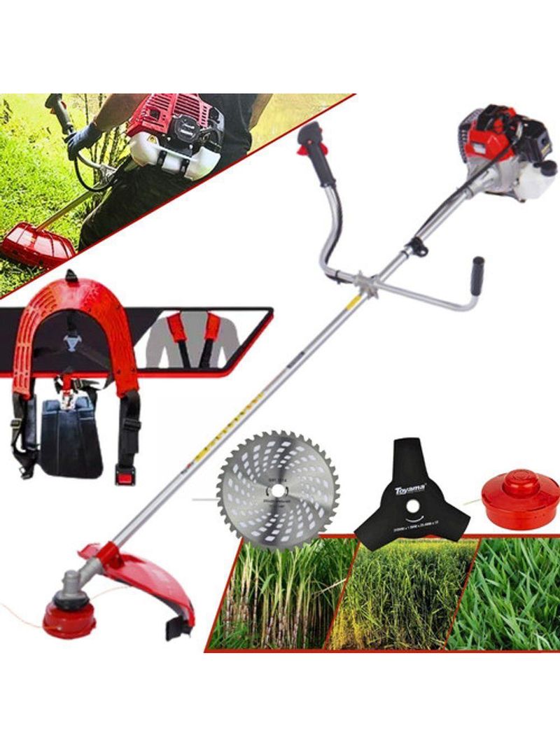 Roçadeira Profissional A Gasolina Toyama Rt52 L-b 52cc + Lamina Videa 40d Superior A Tbc43xp, Tbc50xp, Tbc52h, Tbc52x
