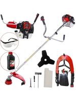 Roçadeira A Gasolina Toyama Rt52l-b 52cc Com Haste Angular Ergonomica & Potente P/ Limpeza De Chacaras + Kit Acessorios