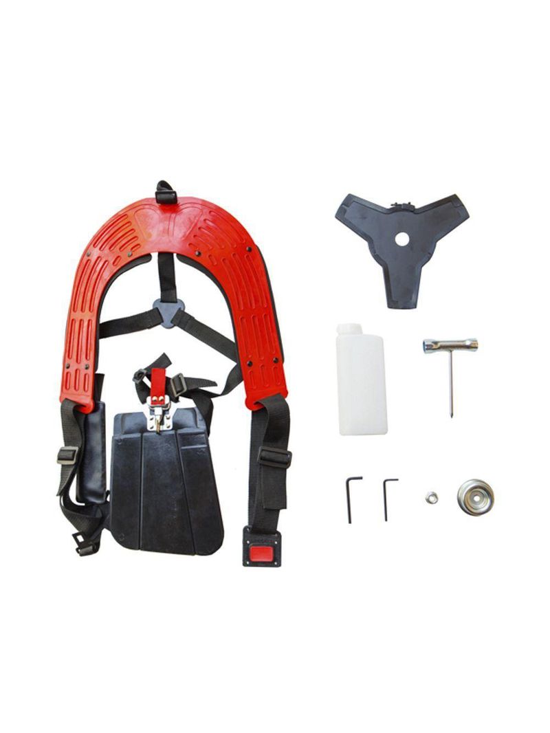Roçadeira A Gasolina Toyama Rt52l-b 52cc Com Haste Angular Ergonomica & Potente P/ Limpeza De Chacaras + Kit Acessorios