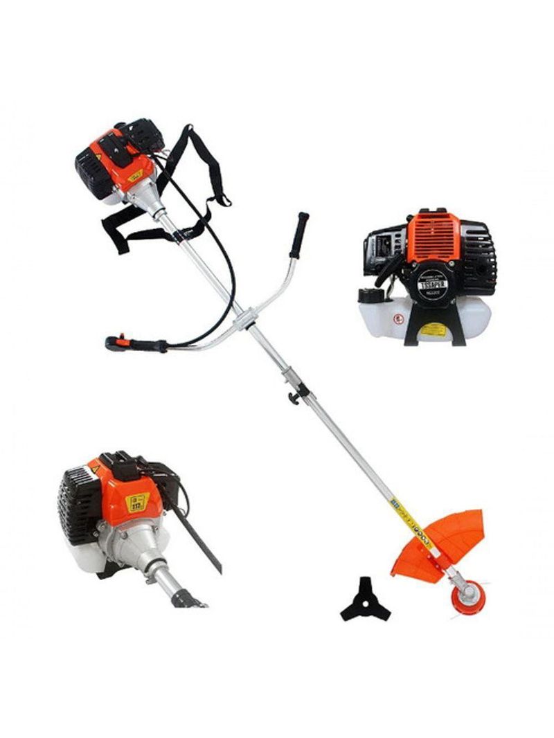 Roçadeira Lateral A Gasolina Tssaper Rg52cc 51,7cc Faca 3pts Motor Forte E Robusto