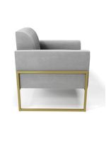 Kit 2 Poltronas Base Industrial  Dourado Marisa - D\'rossi