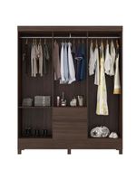 Guarda Roupa Casal Flash 2 Café - Demóbile